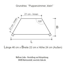 Maße Puppenzimmer, klein